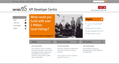 Desktop Screenshot of developers.sensis.com.au